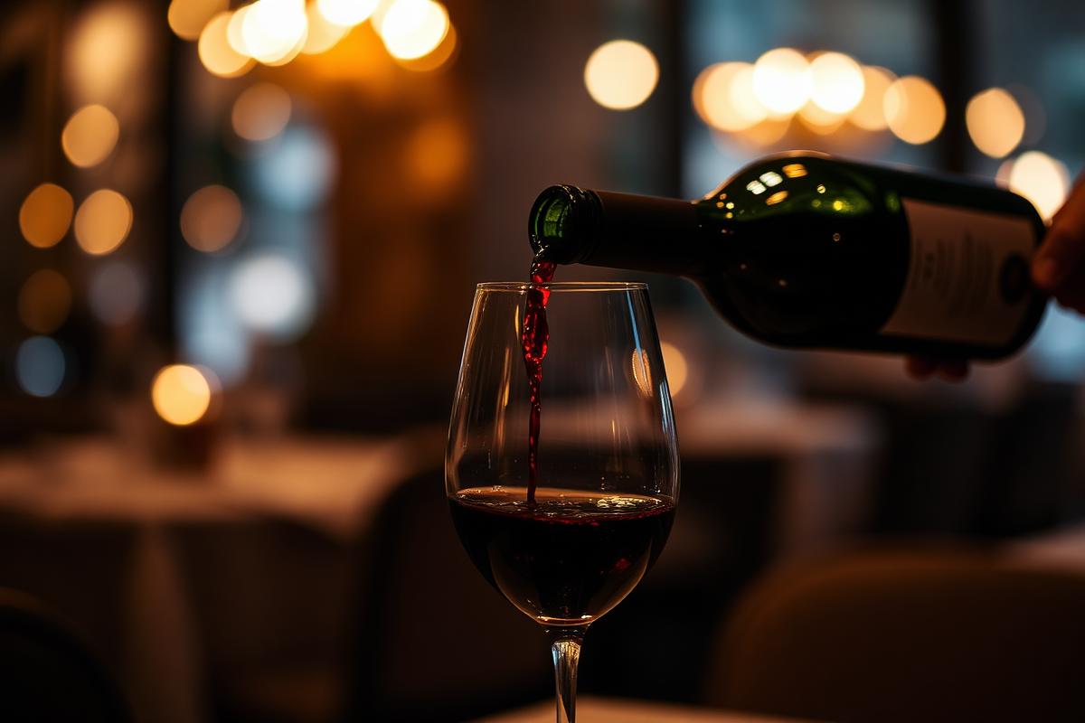 Wine being poured